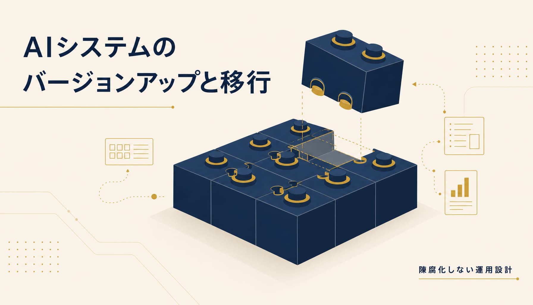 AIシステムのバージョンアップと移行 陳腐化しない運用設計