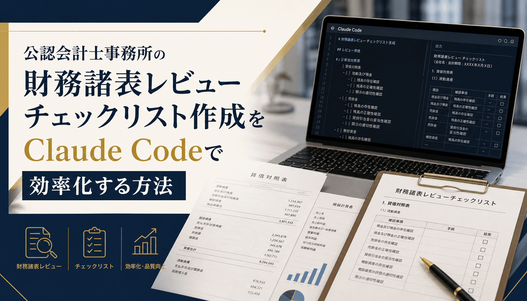 公認会計士事務所の財務諸表レビューチェックリスト作成をClaude Codeで効率化する方法