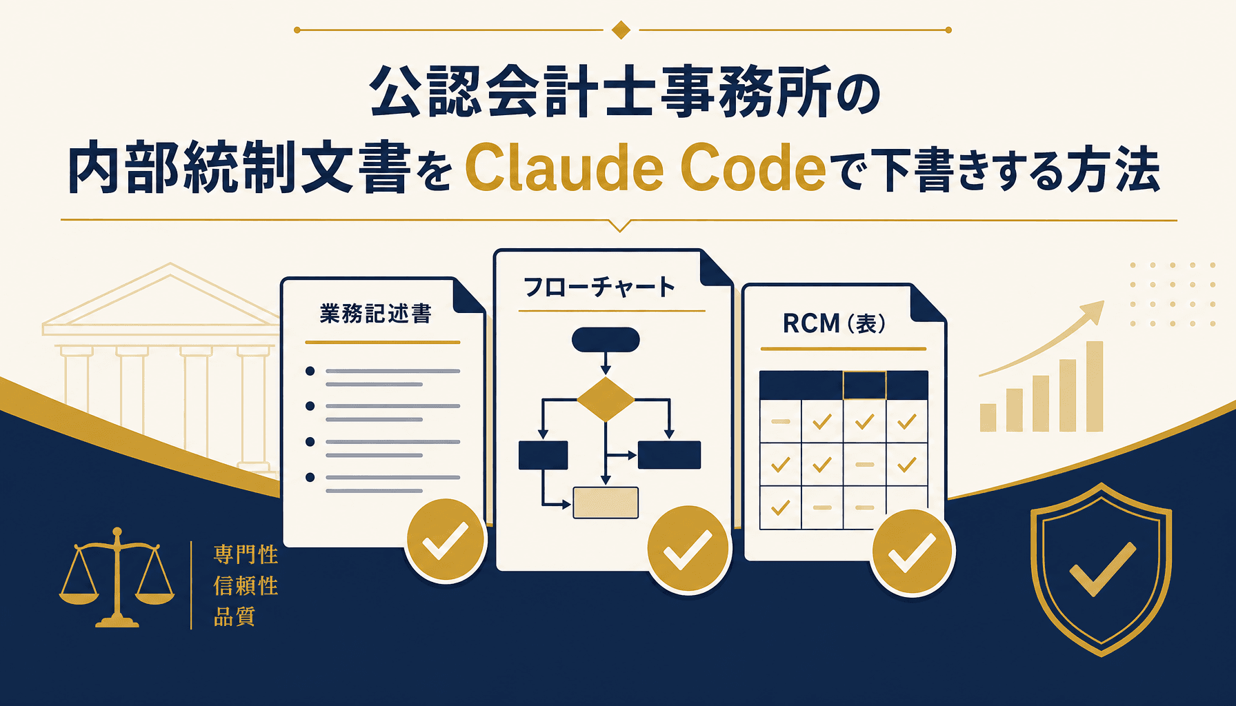 公認会計士事務所の内部統制文書をClaude Codeで下書きする方法