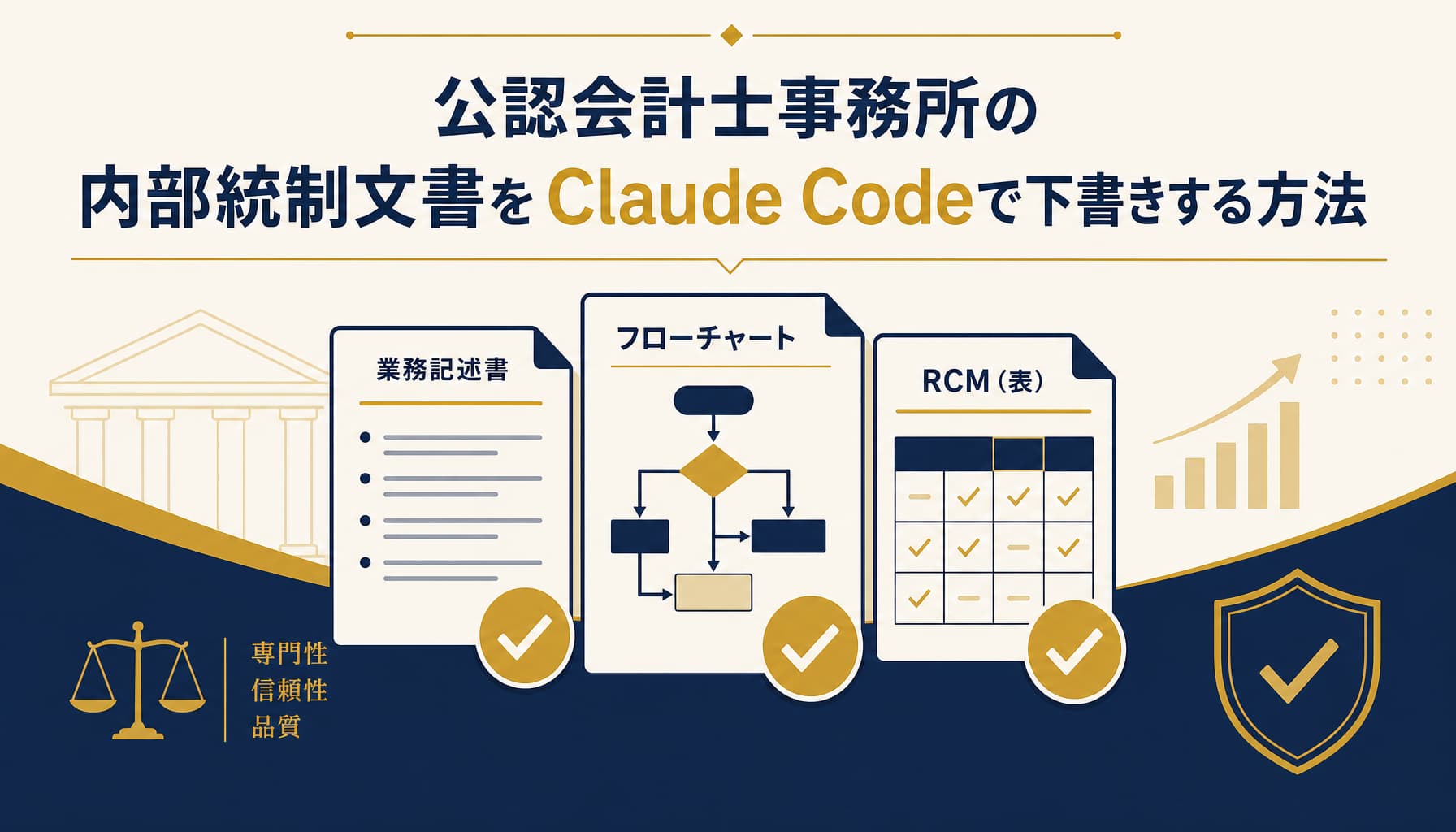 公認会計士事務所の内部統制文書をClaude Codeで下書きする方法