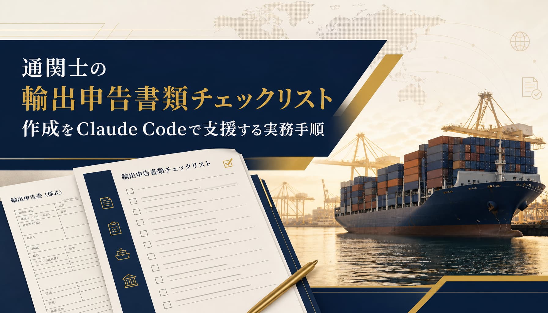 通関士の輸出申告書類チェックリスト作成をClaude Codeで支援する実務手順