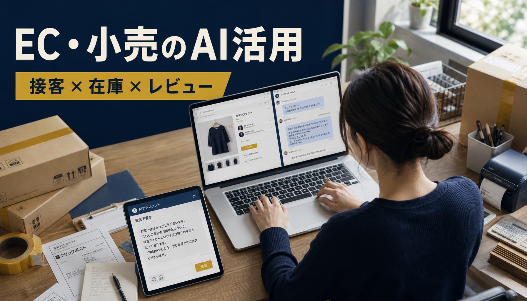 EC・小売のAI活用 接客と在庫とレビュー対応を自動化する打ち手と事例