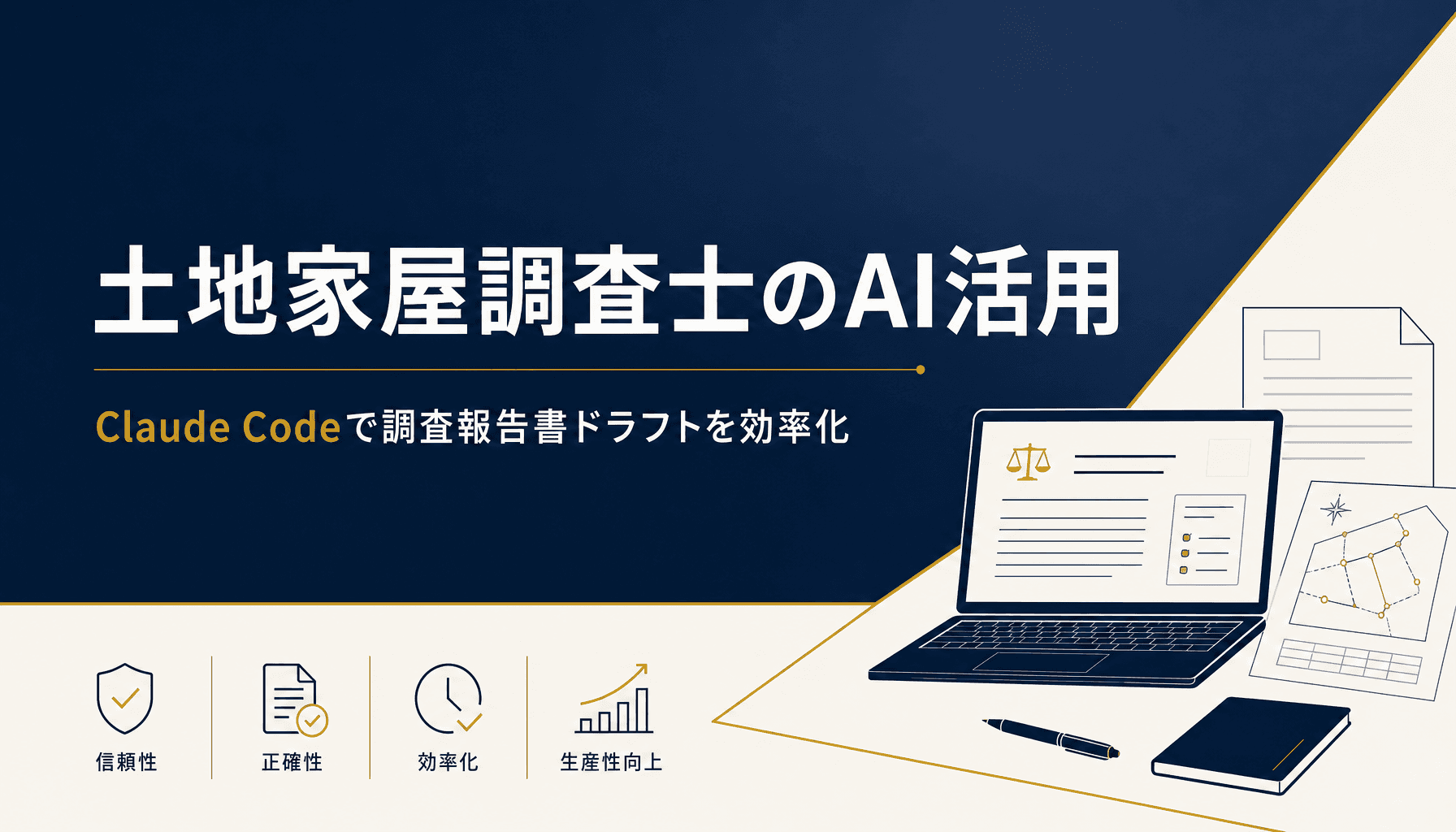 土地家屋調査士のAI活用 Claude Codeで調査報告書ドラフトを効率化