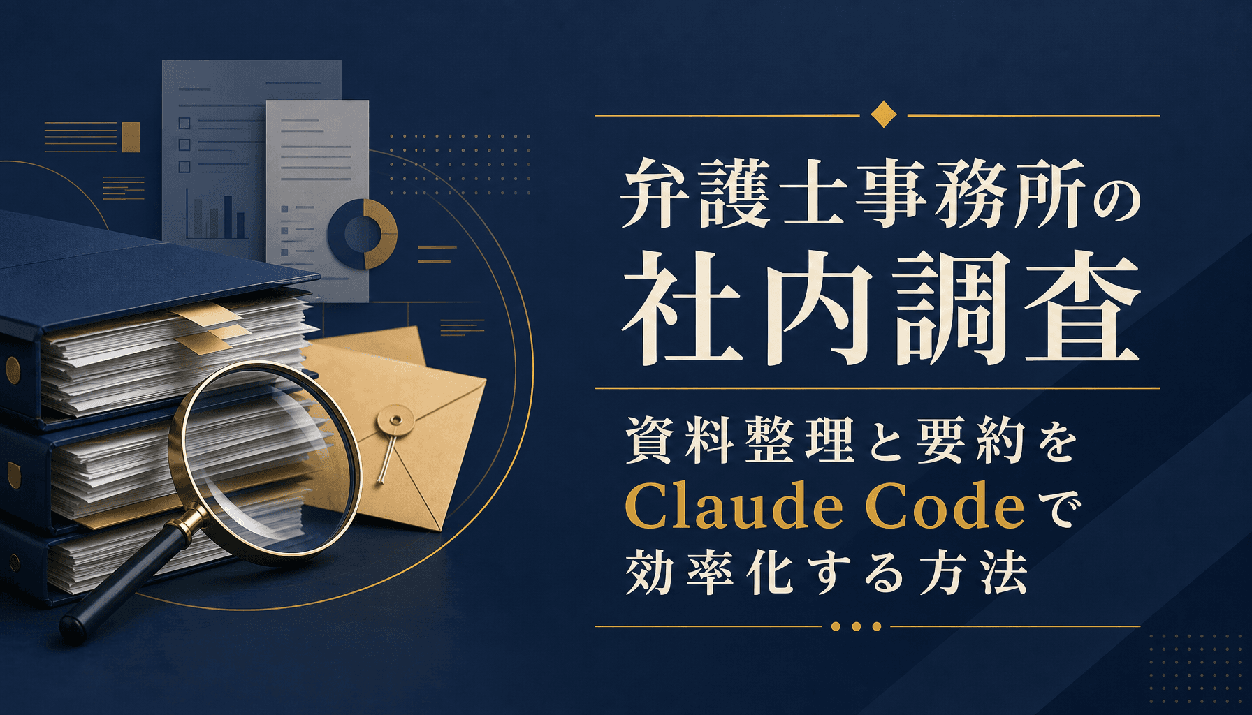 弁護士事務所の社内調査 資料整理と要約をClaude Codeで効率化する方法