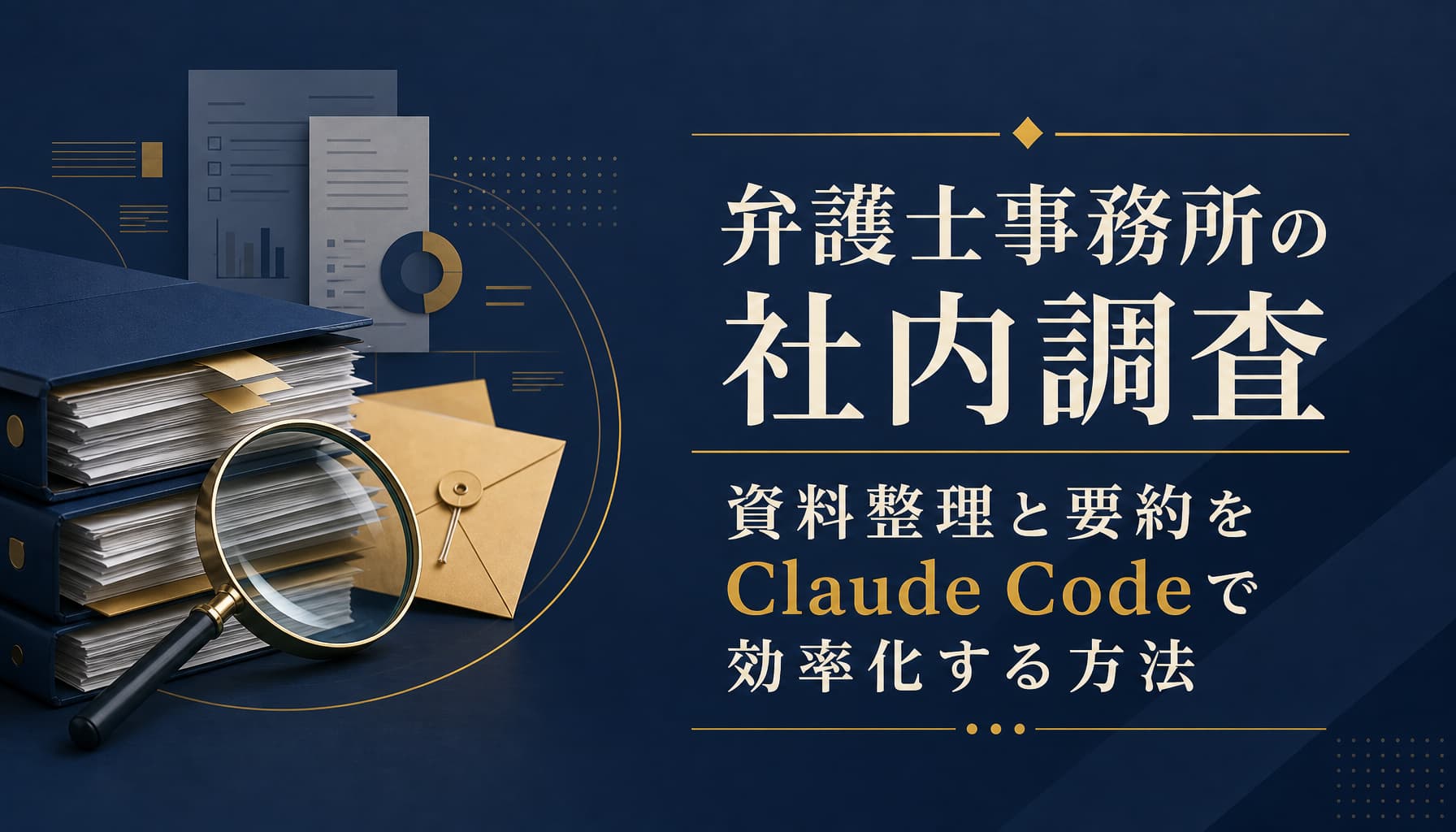 弁護士事務所の社内調査 資料整理と要約をClaude Codeで効率化する方法