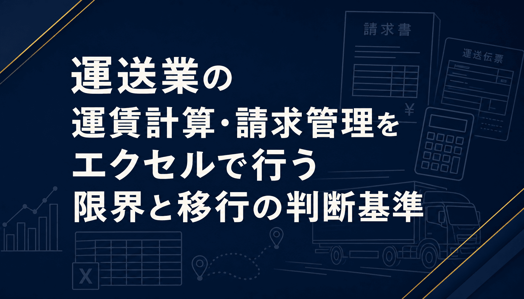 運送業の運賃計算・請求管理をエクセルで行う限界と移行の判断基準