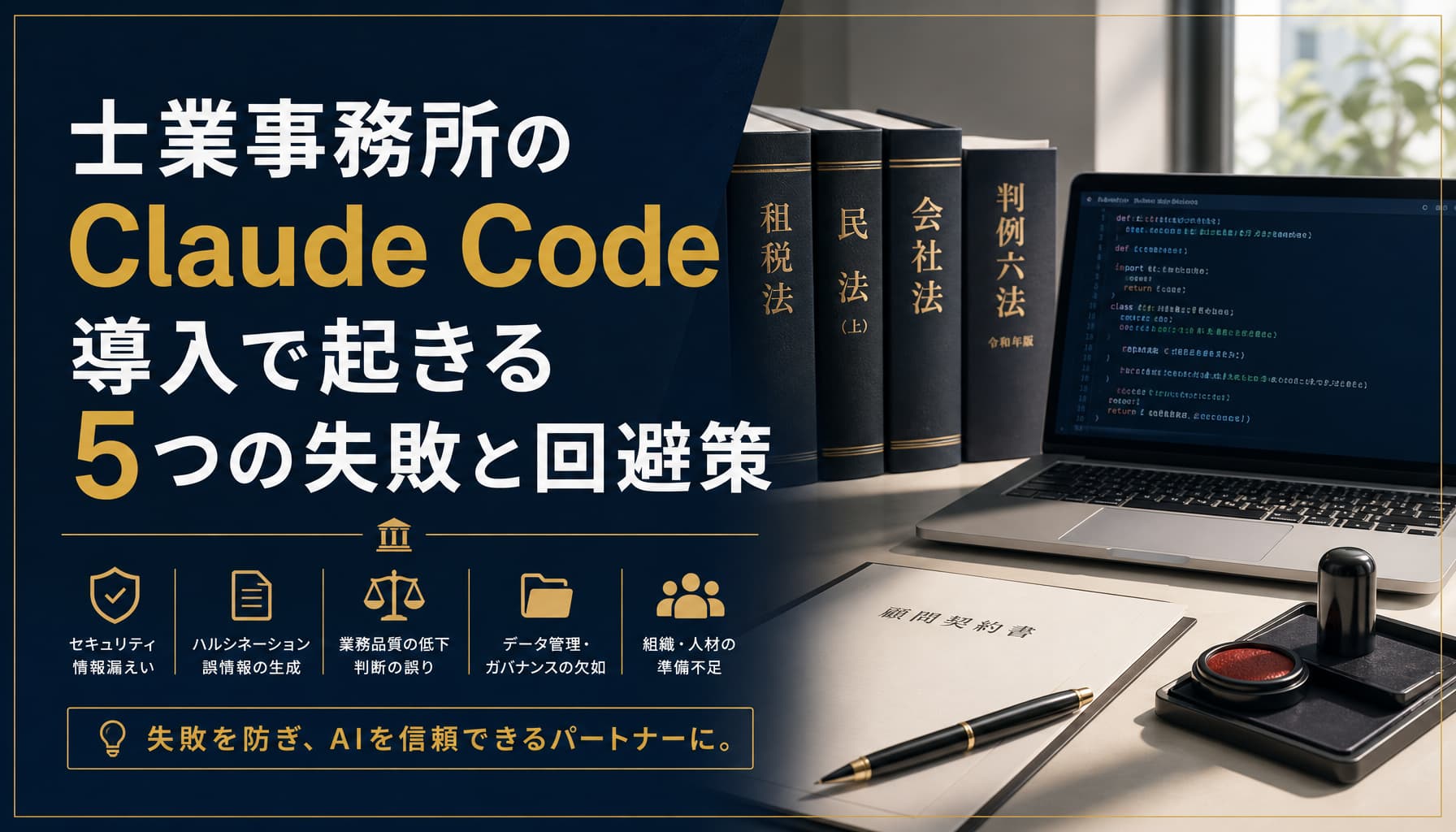 士業事務所のClaude Code導入で起きる5つの失敗と回避策
