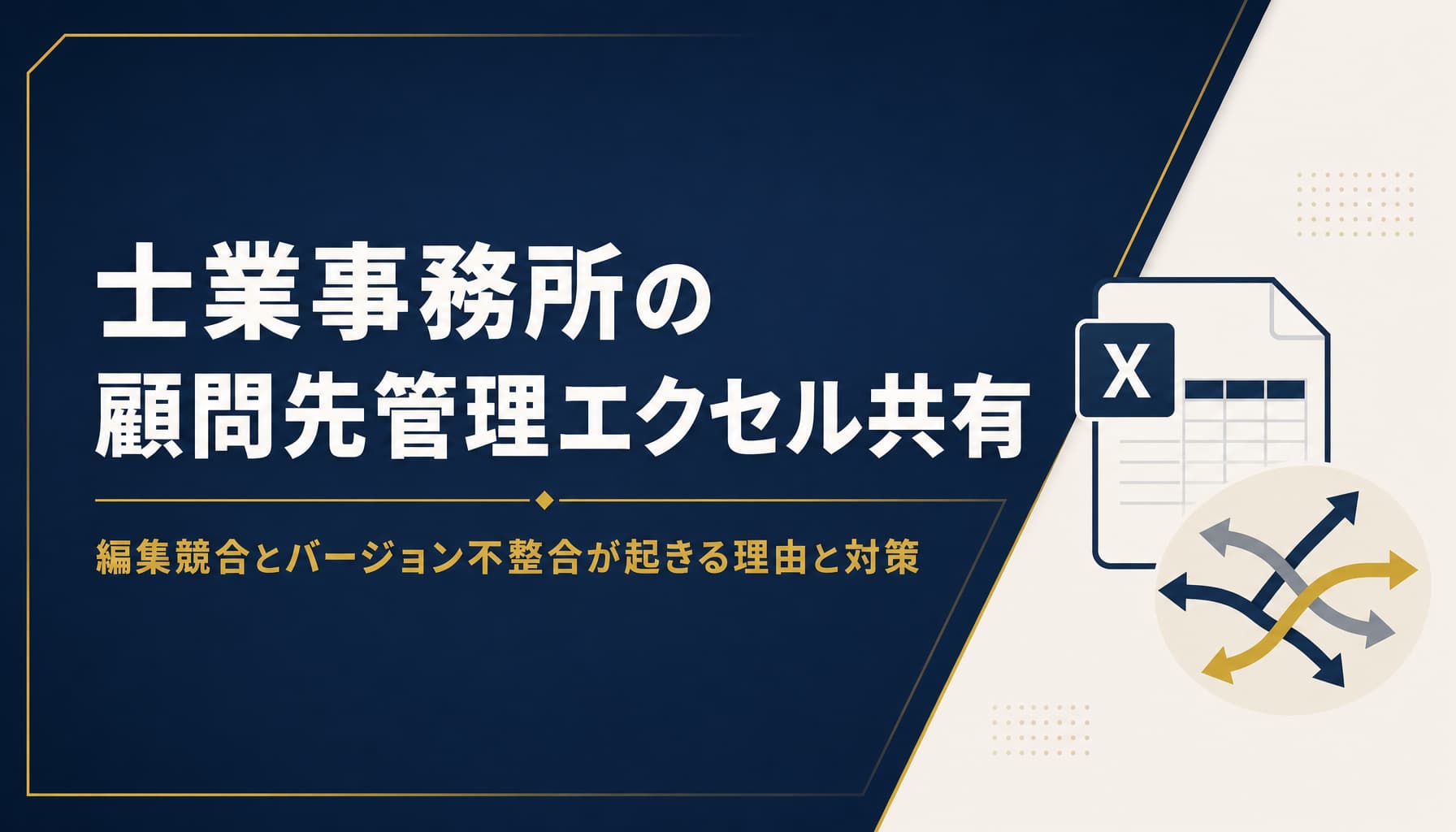 士業事務所の顧問先管理エクセル共有 編集競合とバージョン不整合が起きる理由と対策