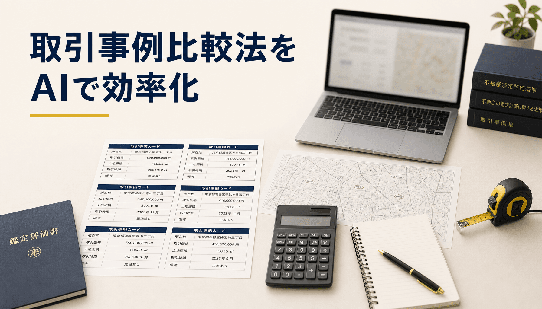 不動産鑑定士のAI活用 取引事例比較法の下書きをClaude Codeで効率化