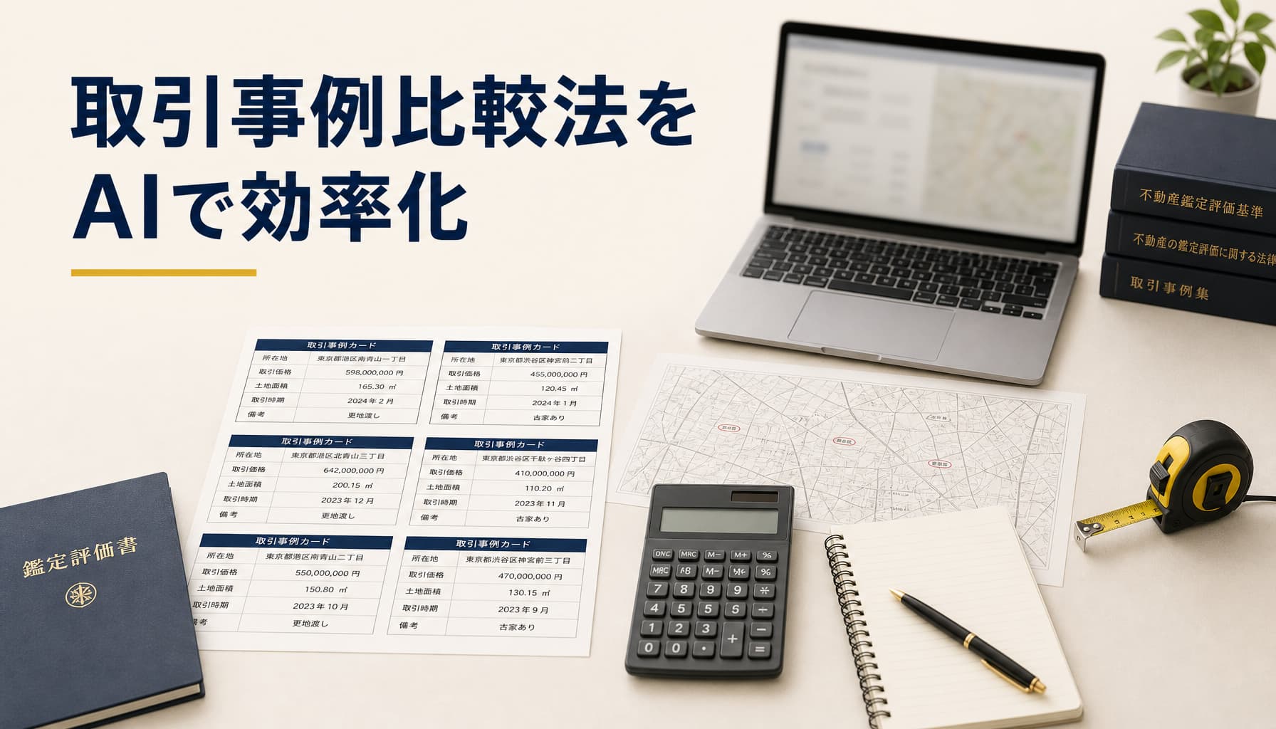 不動産鑑定士のAI活用 取引事例比較法の下書きをClaude Codeで効率化