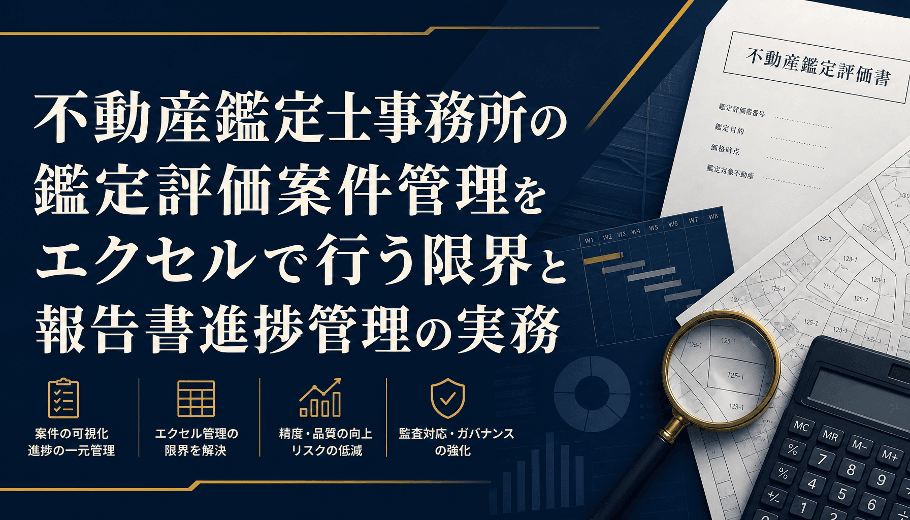 不動産鑑定士事務所の鑑定評価案件管理をエクセルで行う限界と報告書進捗管理の実務