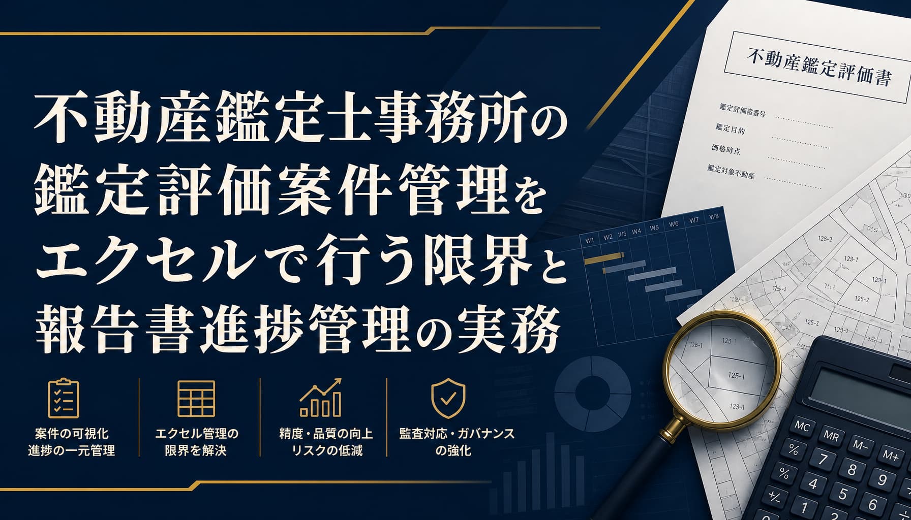 不動産鑑定士事務所の鑑定評価案件管理をエクセルで行う限界と報告書進捗管理の実務