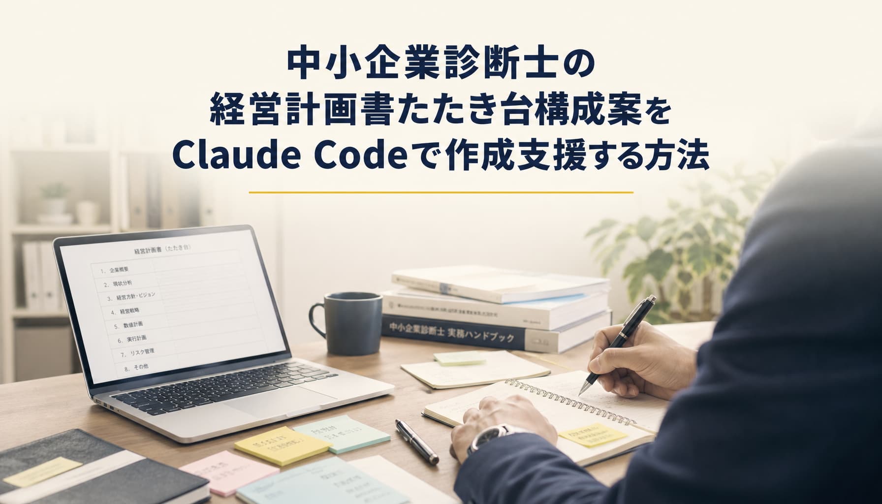 中小企業診断士の経営計画書たたき台構成案をClaude Codeで作成支援する方法