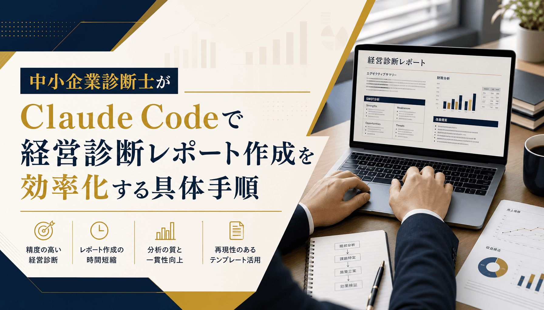 中小企業診断士がClaude Codeで経営診断レポート作成を効率化する具体手順