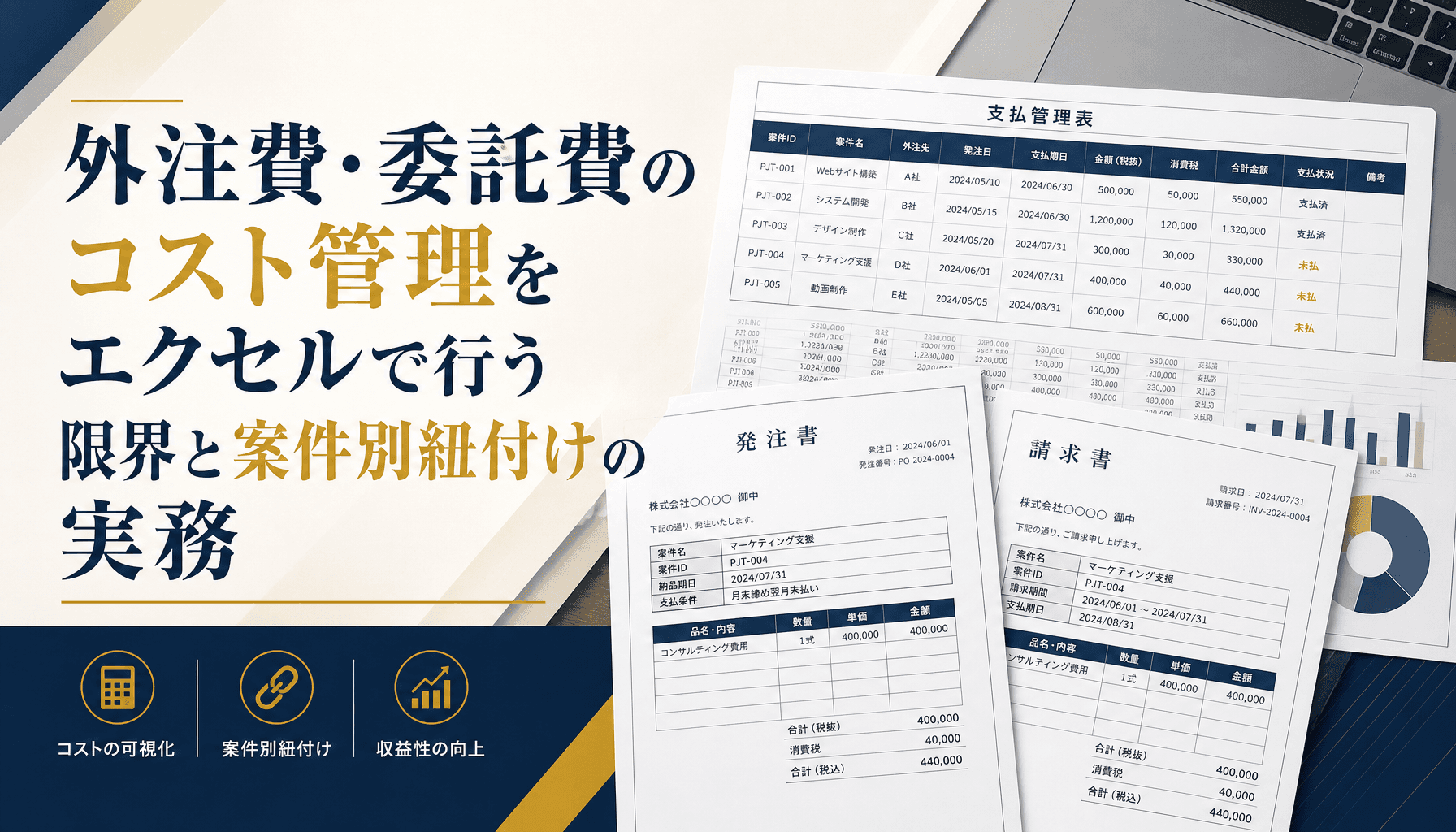 外注費・委託費のコスト管理をエクセルで行う限界と案件別紐付けの実務